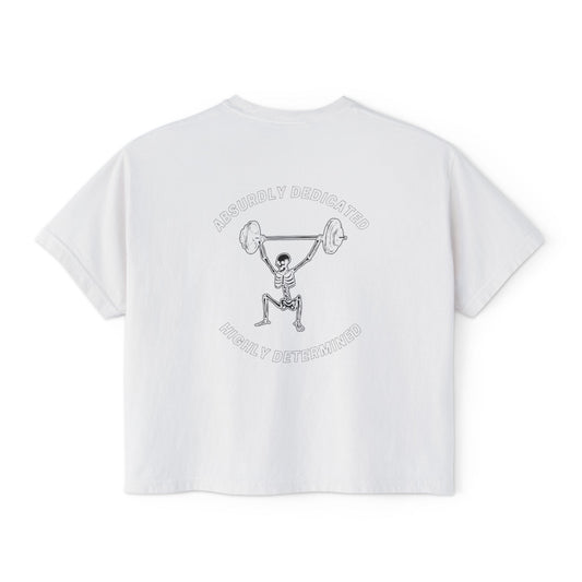 Absurdly Dedicated, Highly Determined (ADHD) | Womens Cropped Boxy Tee