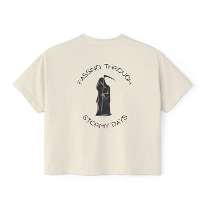 Passing Through Stormy Days (PTSD) | Women's Cropped Boxy Tee