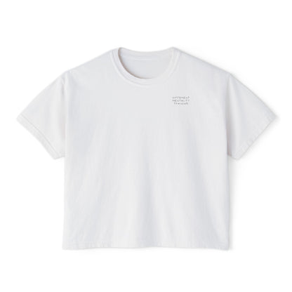 Different Mentality Training | Womens Cropped Boxy Tee
