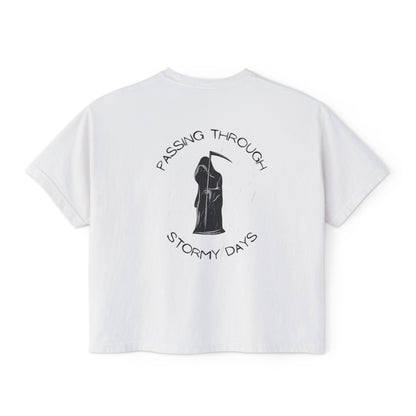 Passing Through Stormy Days (PTSD) | Women's Cropped Boxy Tee