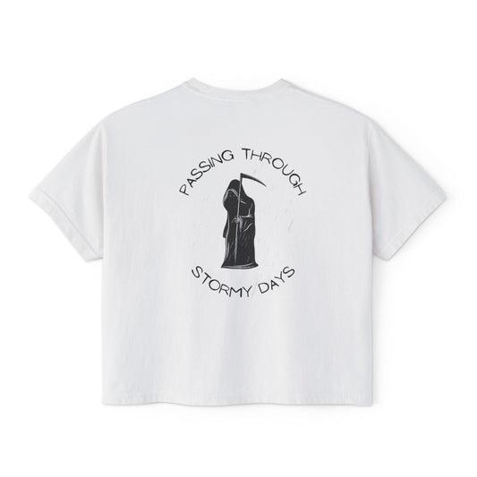Passing Through Stormy Days (PTSD) | Women's Cropped Boxy Tee