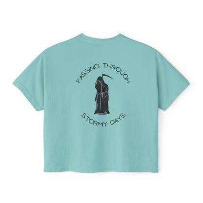 Passing Through Stormy Days (PTSD) | Women's Cropped Boxy Tee