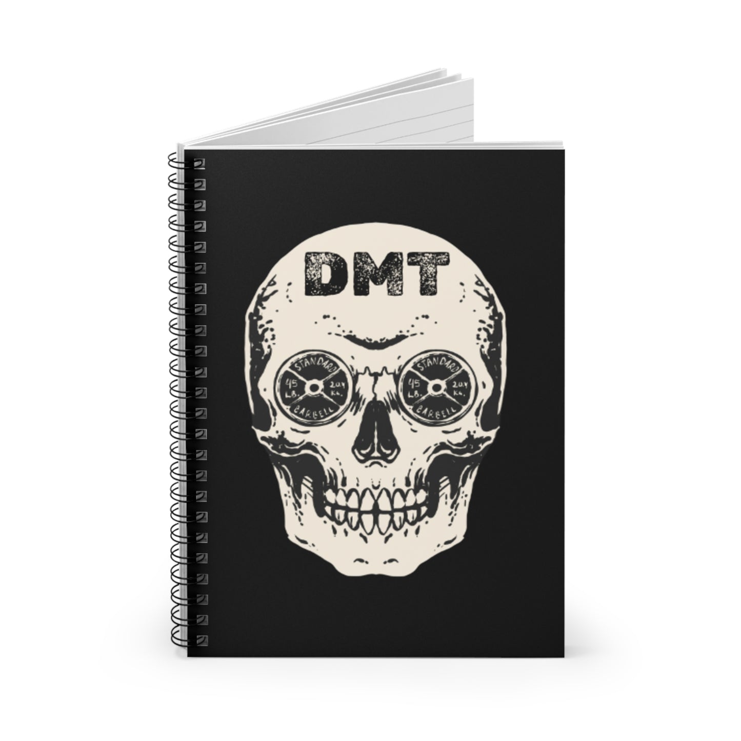 DMT Skull Spiral Notebook (Ruled)