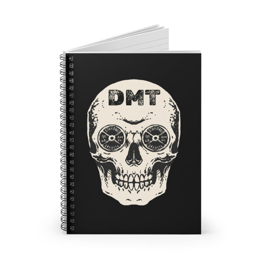 DMT Skull Spiral Notebook (Ruled)