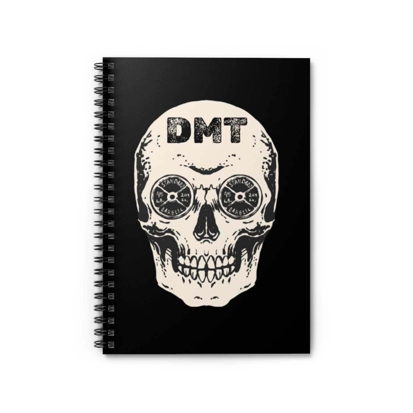 DMT Skull Spiral Notebook (Ruled)