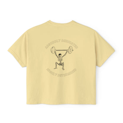 Absurdly Dedicated, Highly Determined (ADHD) | Womens Cropped Boxy Tee