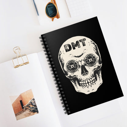 DMT Skull Spiral Notebook (Ruled)